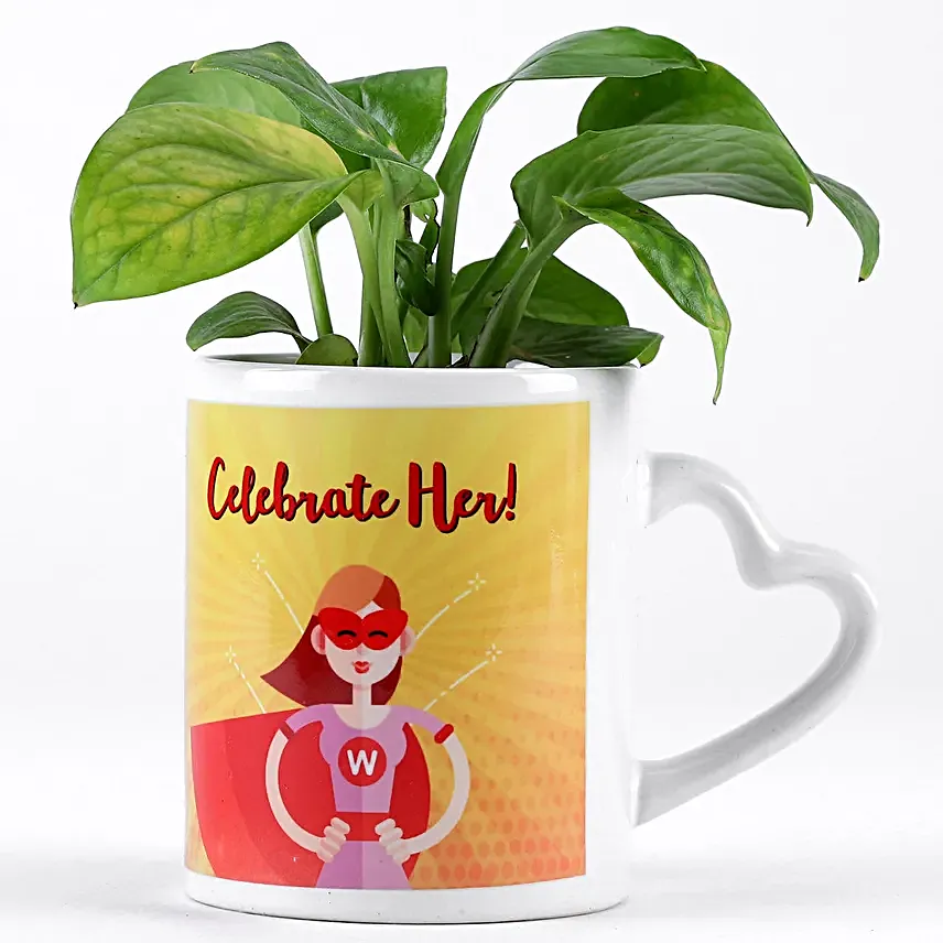 Money Plant In Celebrate Her Mug