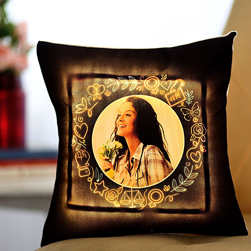 Personalised LED Cushion For Her