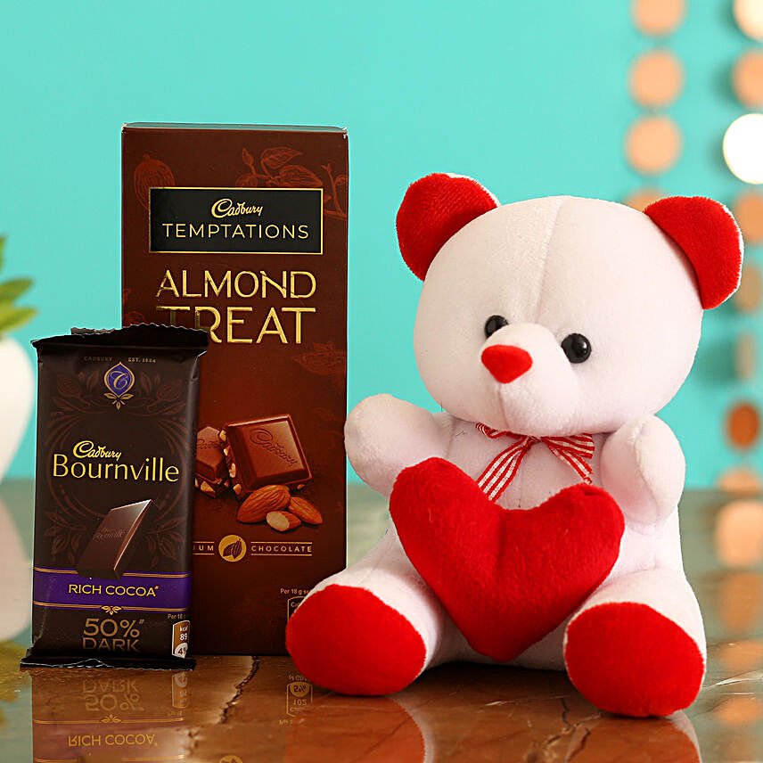 Cute Teddy With Temptations & Bournville
