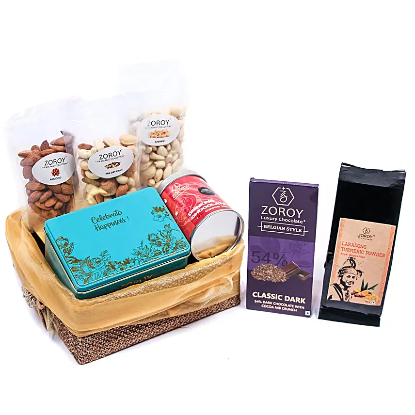 Zoroy Luxury Chocolates Gift Jute Basket