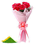 Carnations Bouquet With Gulal