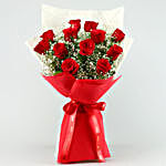 Confetti Of Loves Red Color Roses Bouquet