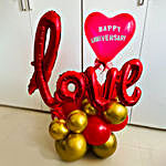 Happy Anniversary Sparkling Balloon Bouquet