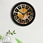 Vintage Charm Designer Wall Clock- Black