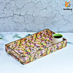 Abstract Art Floral Tray Set