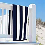 Everyday Luxury Towel- Navy Blue & White