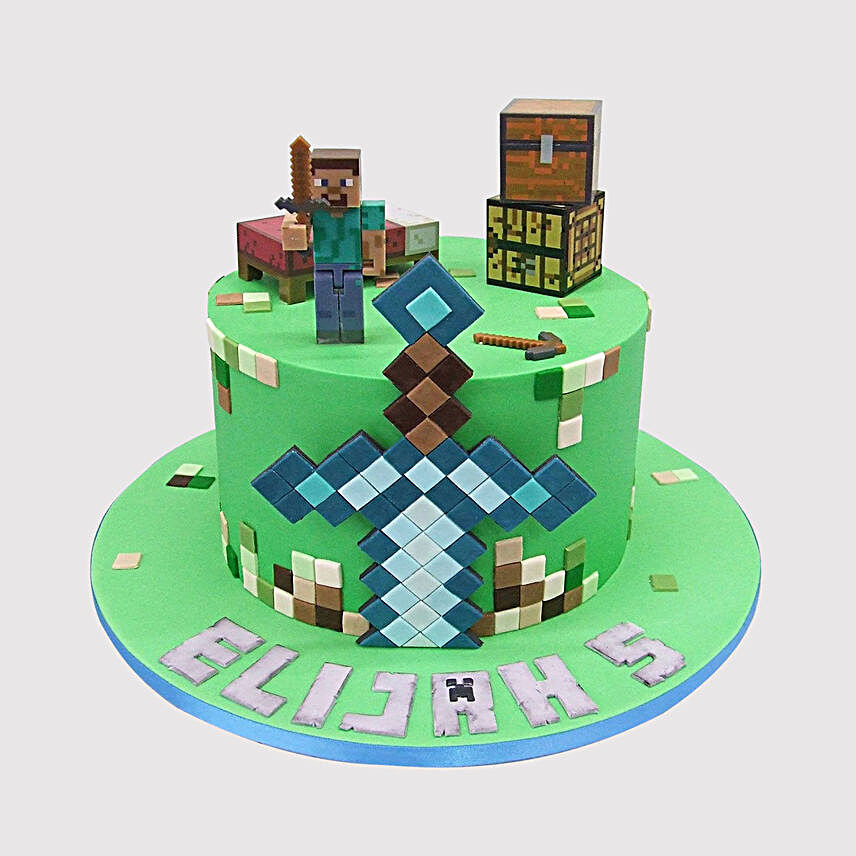 Minecraft Herobrine Chocolate Cake