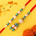 Blue Pearl And Lumba Rakhi