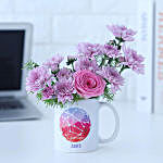 Dreamy Flowers Gemini Personalised Mug