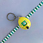 Joyful Rock-Paper-Scissors Toy Keychain Rakhi