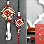 Bandhani Bhaiya-Bhabhi Rakhi Set & Savoury Delights