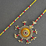 Bhaiya-Bhabhi Beads Rakhi Set & Gulab Jamun Delight