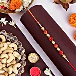 Earthly Blessings Rudraksha Rakhi & Cashew Delights