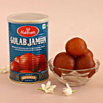 Beads Rakhi Set of 3 & Delectable Gulab Jamun Combo