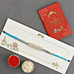 Glittering Grandeur Rakhi Set & sweets Collection