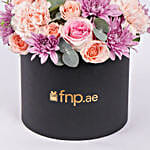 Elegant Flower Arrangement in Black Box