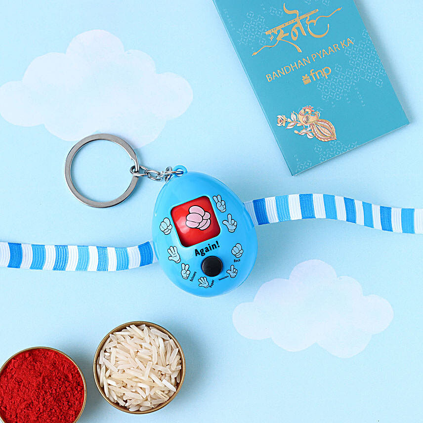 Sneh Push Button Rakhi for Kids with Celebration Chocolate Box