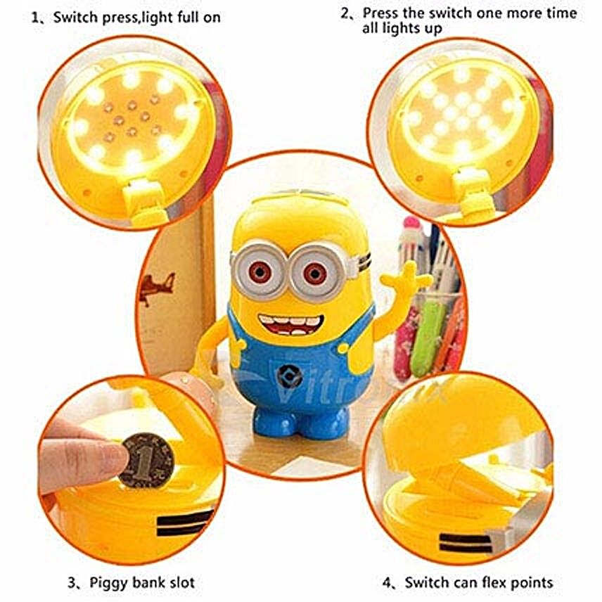 Buy/Send 3 in1 Minion Lamp with Coin Box Online- FNP