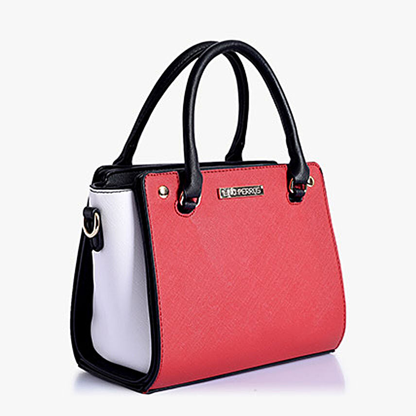 Buy/Send Lino Perros Dual Tone Red Handbag Online- FNP