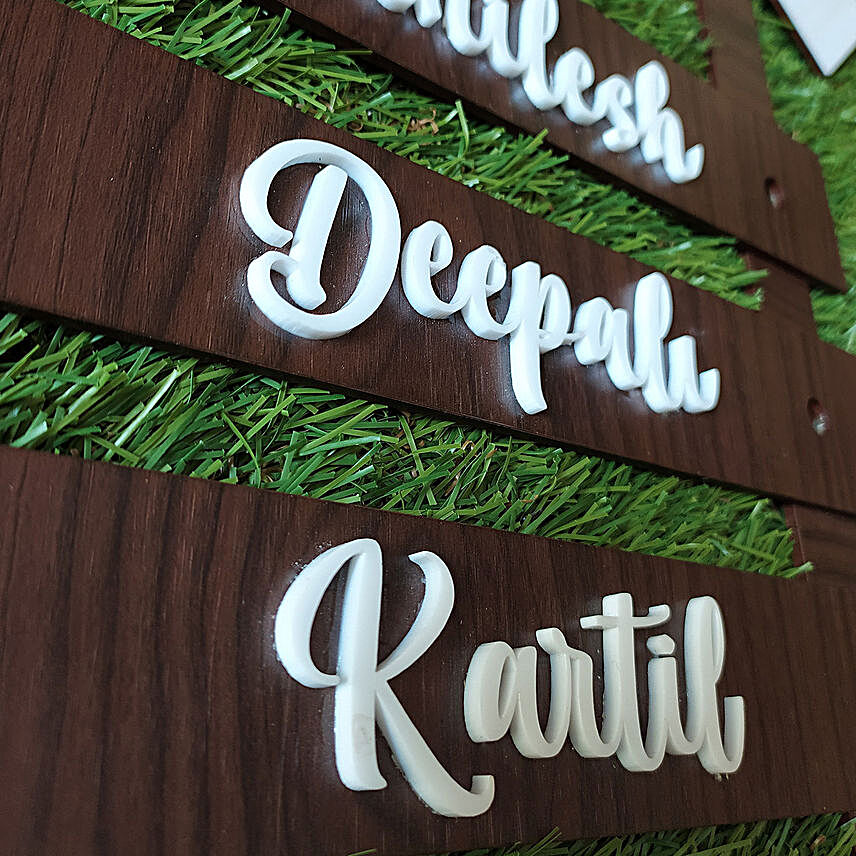 Send Buy Customized Name Plates For Home Online Ferns N Petals