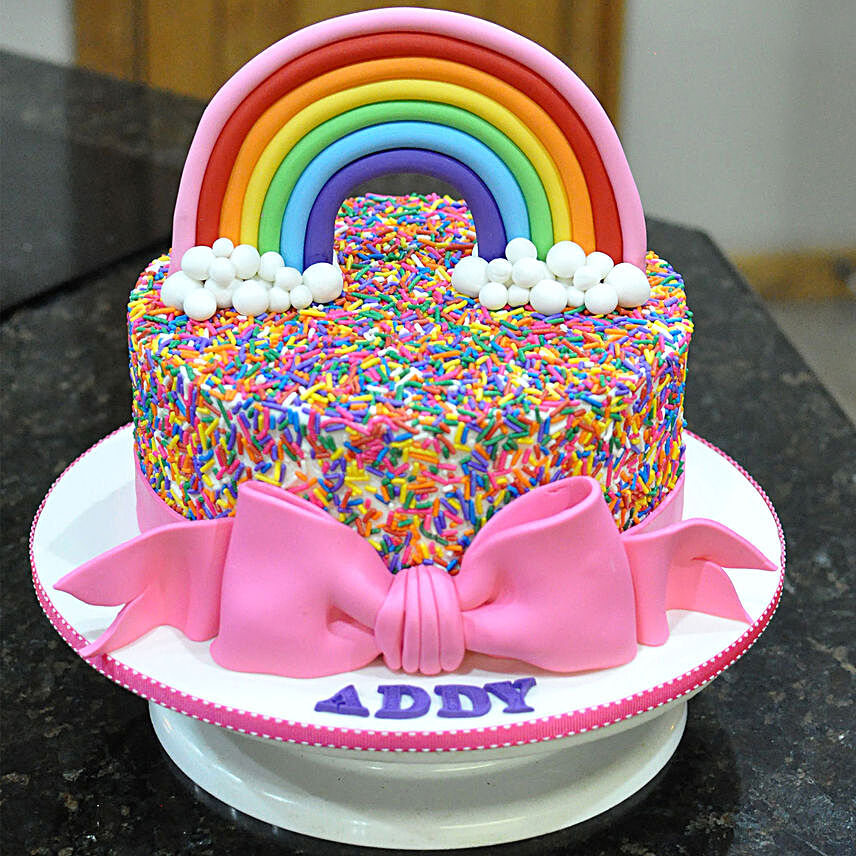 Rainbow Sprinkles Butterscotch Cake 1 Kg