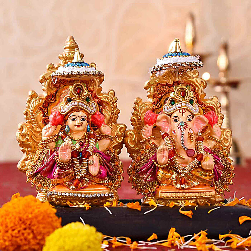 Divine Lakshmi Ganesha Idols