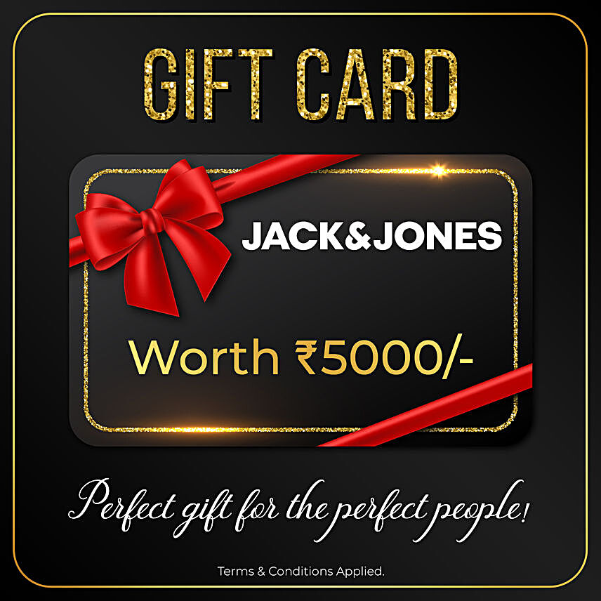 Buy/Send Jack & Jones Gift Card- 5000 Rs Online- FNP