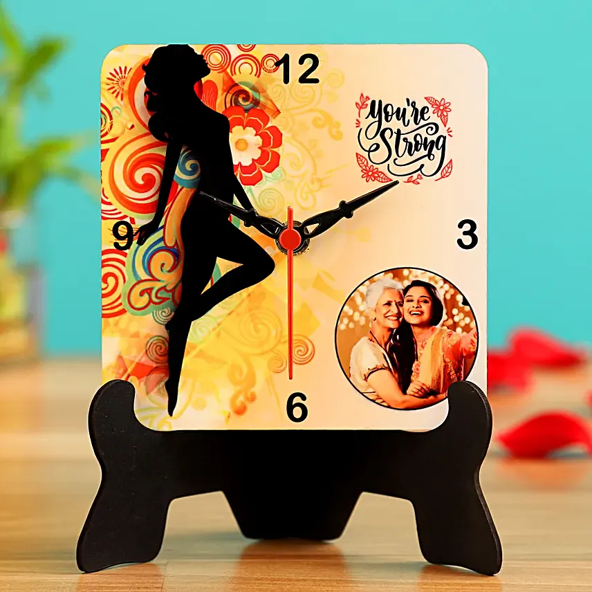 You Are Strong Personalised Table Clock