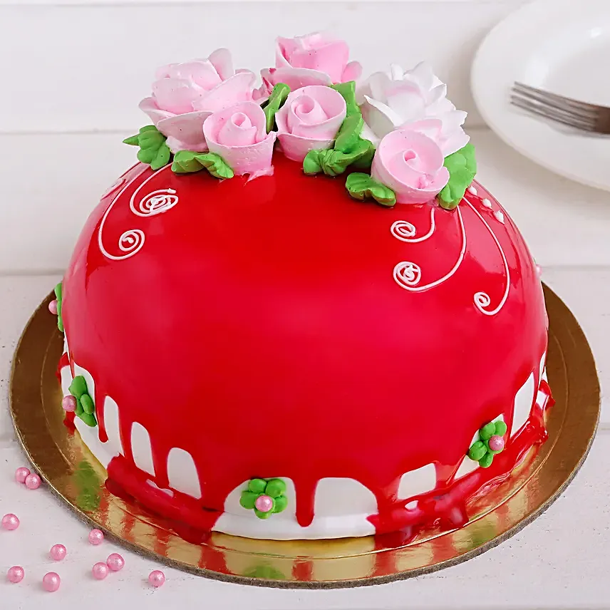 Roses On Top Chocolicious Cake- 2 Kg