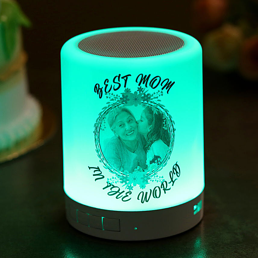 Buy/Send Personalised Best Mom LED Lamp Speaker Online- FNP