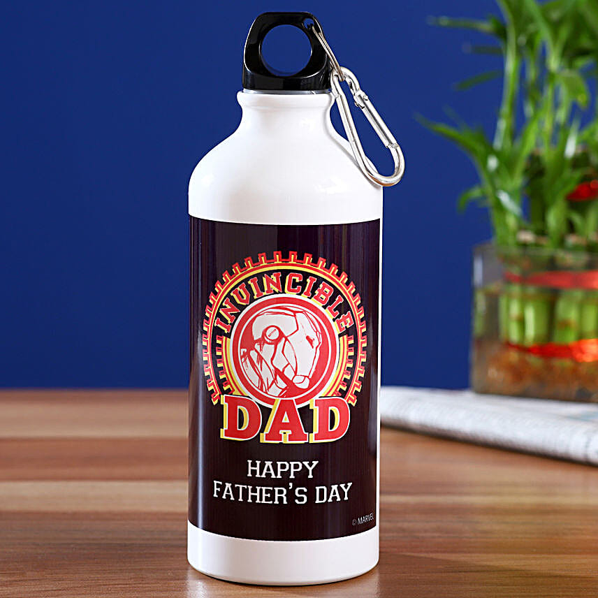 Marvel Happy Fathers Day Printed Bottle