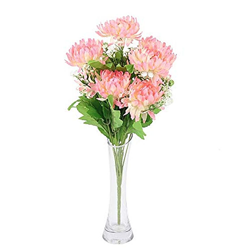 Beautiful Pink Carnation Artificial Flower Bunch