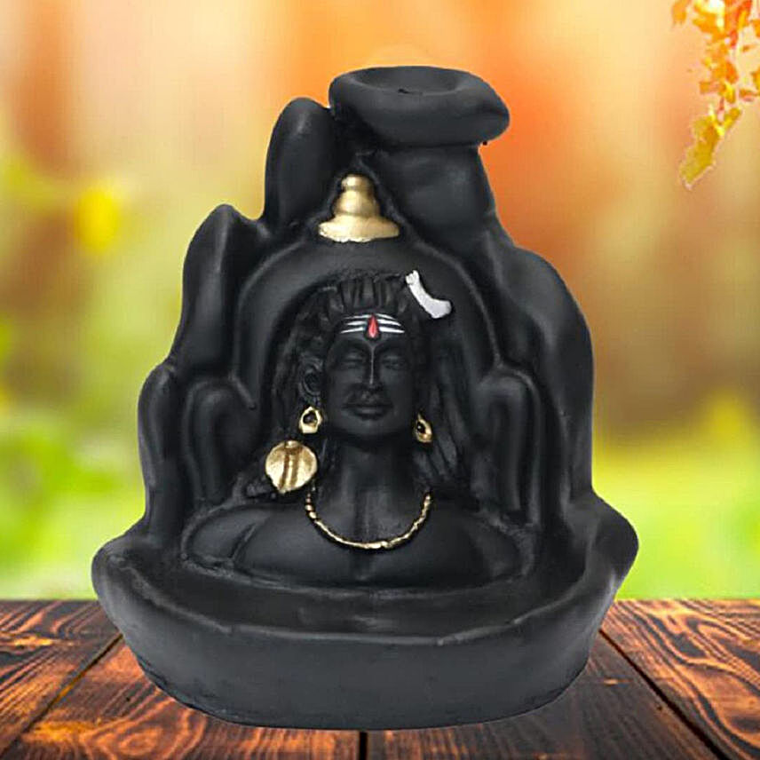 Shiva Backflow Cone Incense Holder Decorative Showpiece