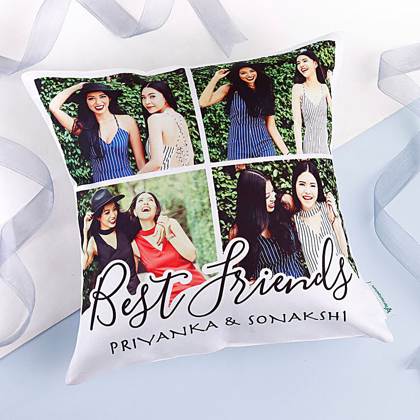 Personalised Photo Best Friends Cushion