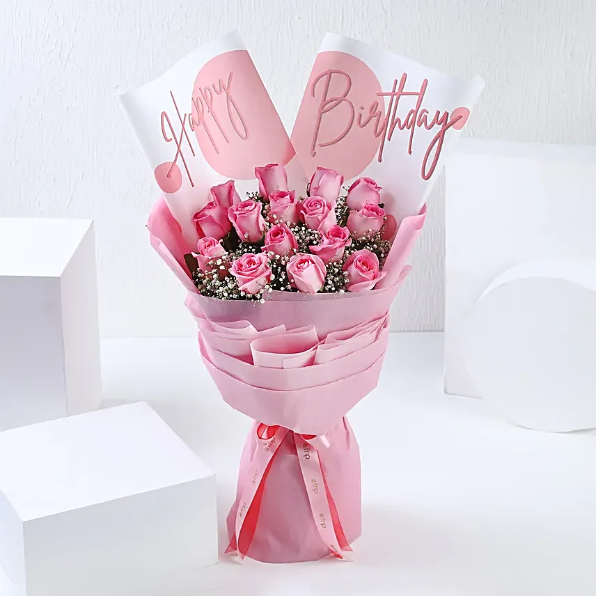 Buy/Send Birthday Blooms & Truffle Delight Online- FNP