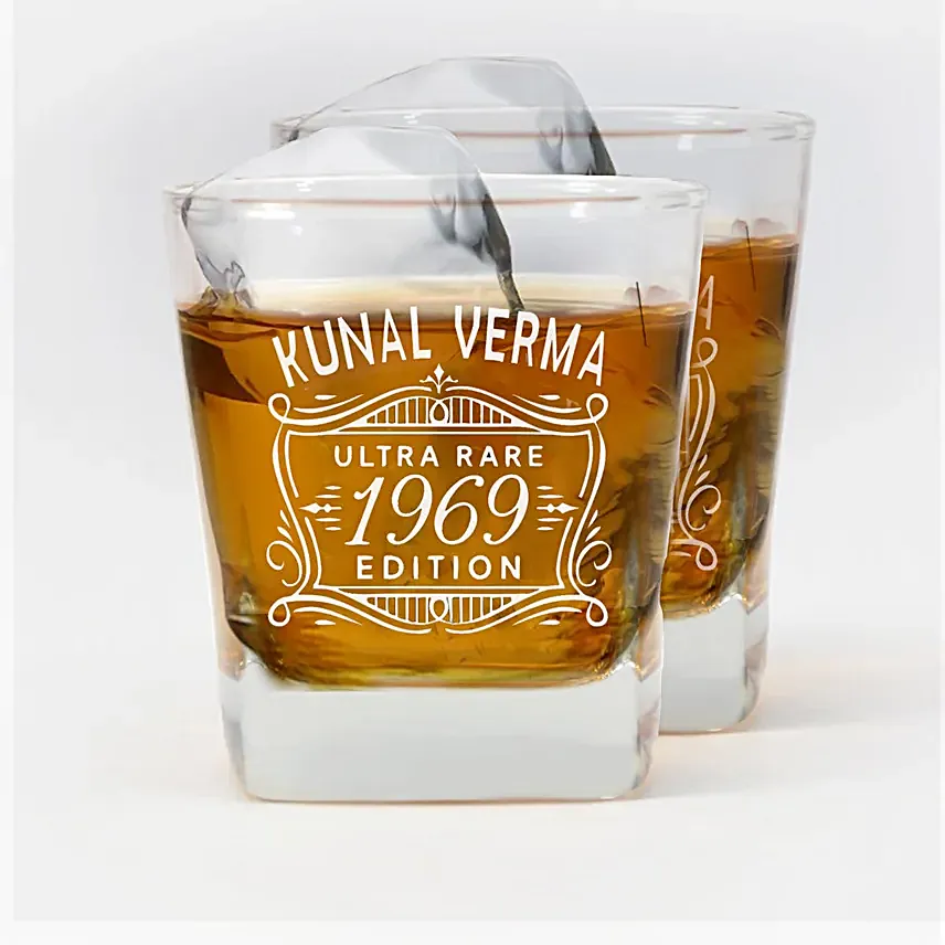 Personalised Memento Whiskey Glass Pair