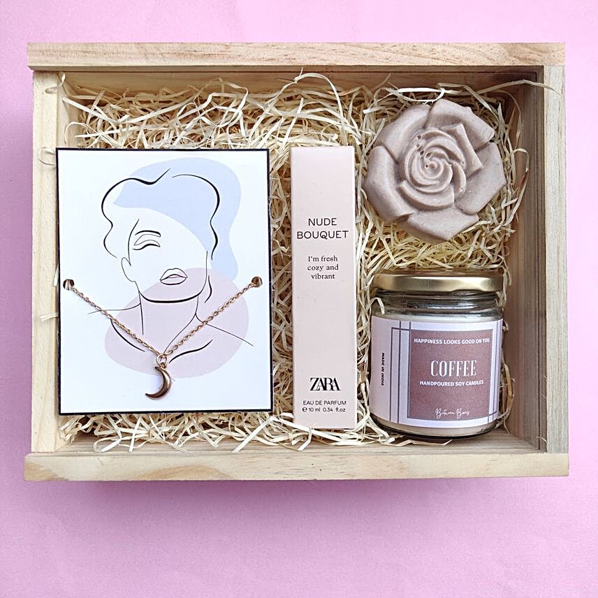 Beautiful Beige Gift Box For Her