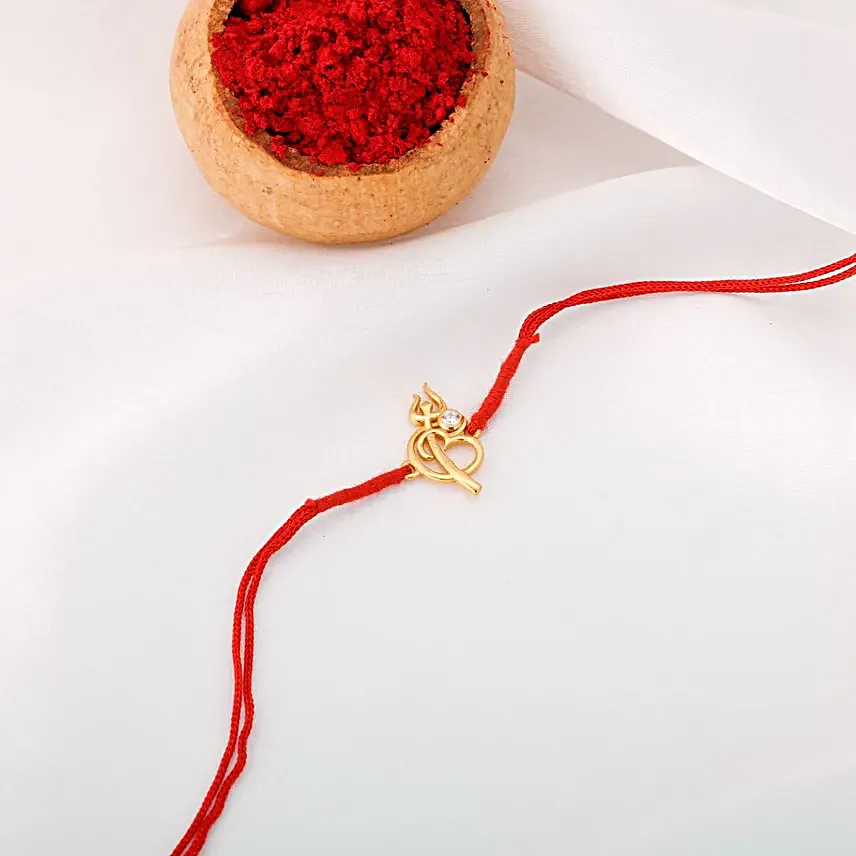 Gold Plated Protection Rakhi