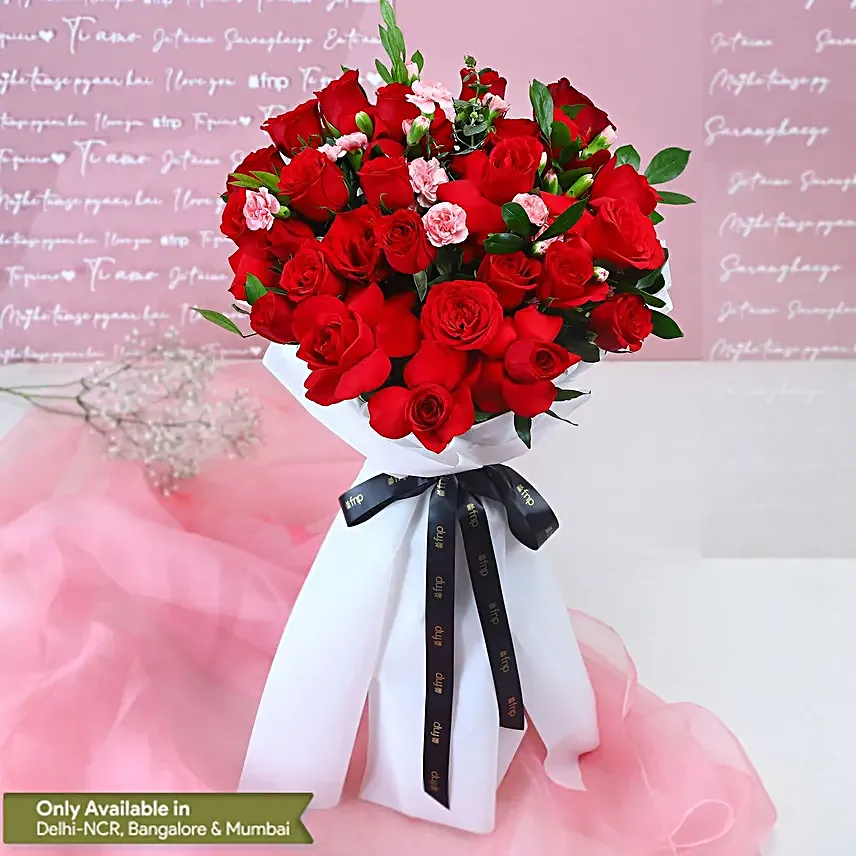 Buy/Send Timeless Love Red Roses Bouquet Online- FNP