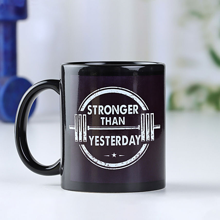 Stronger Than Yesterday - Fitness Coffee Mug - Gym Lover Gift