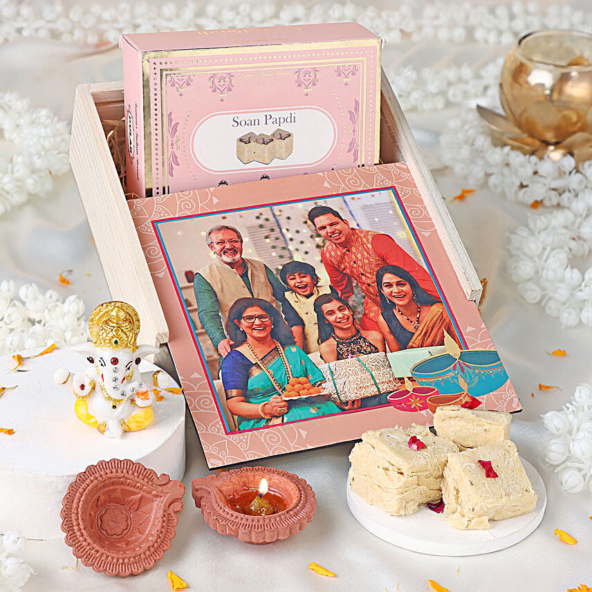 Personalised Lovely Diwali Wishes Gift Box