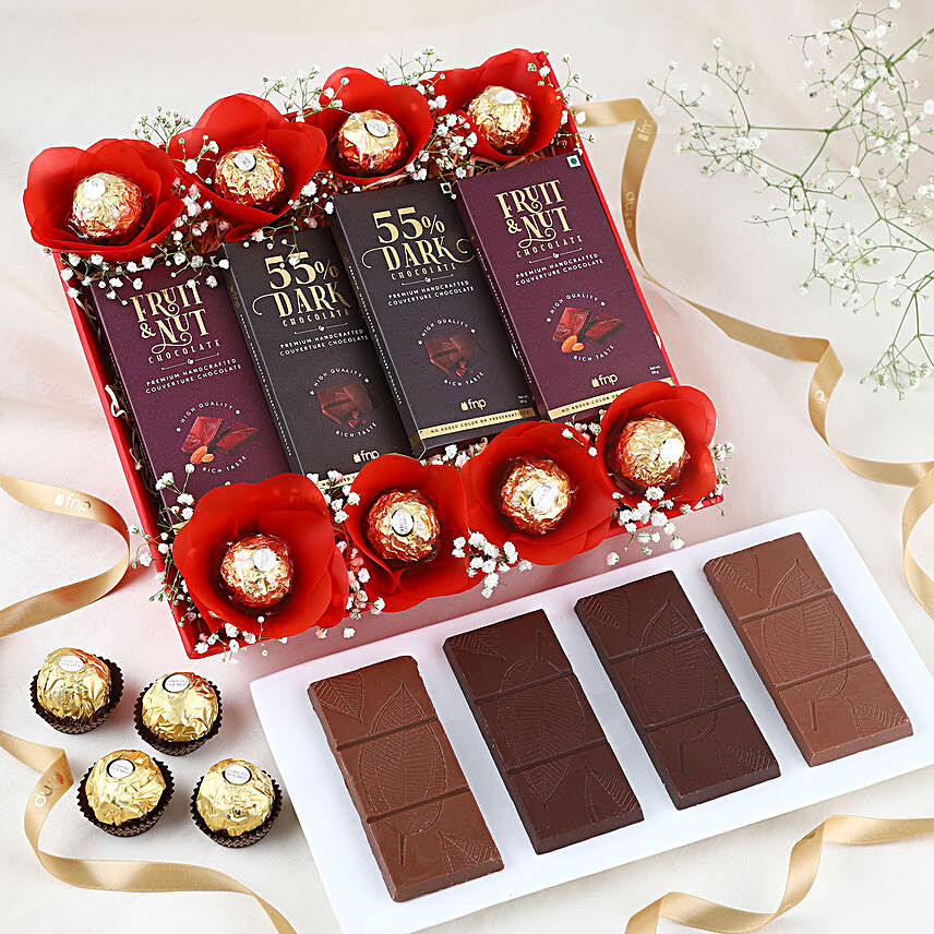 Buy Send Choco Luxe Dark Milk Premium Chocolates Online FNP