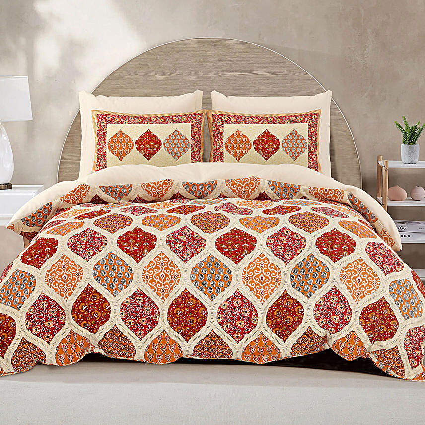 Soft Aura Cotton Bedsheet Set- Brown