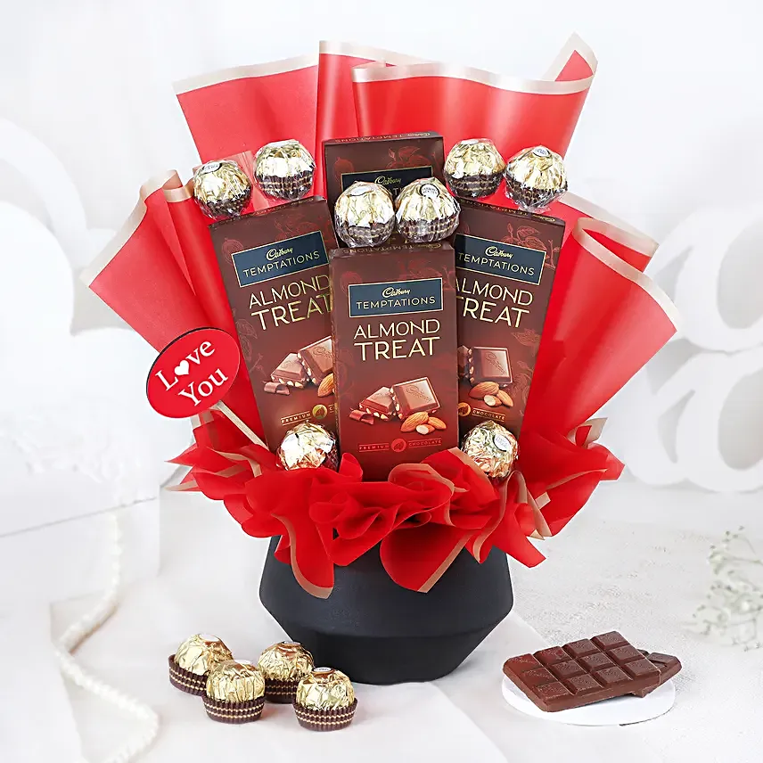 Love You Sweetheart Chocolatey Arrangement