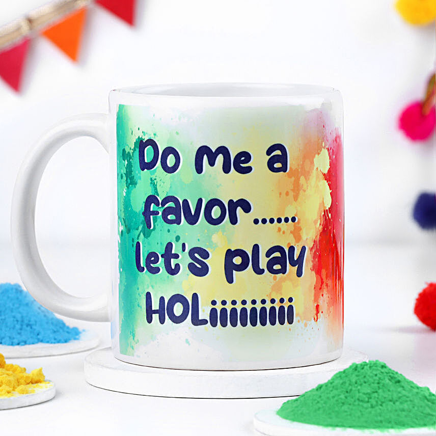 Let's Play Holi Celebration Mug