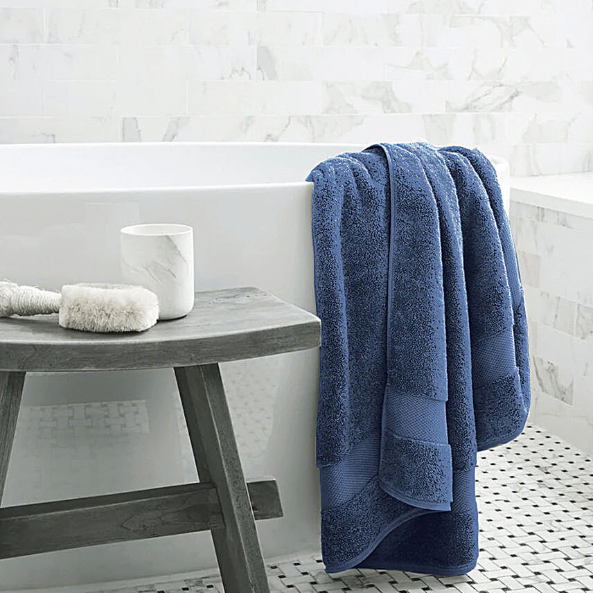 Luxe Haven Bath Towel- Navy Blue