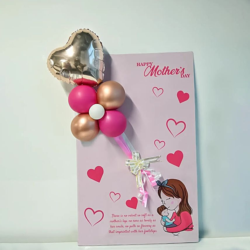 Beautiful Mother's Day Balloon Card