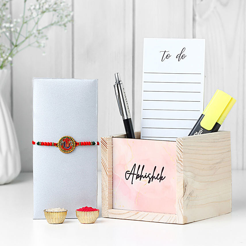 Ganesha Rakhi & Table Organiser