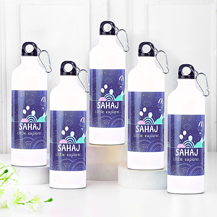 Personalised Children's Day Special Water Bottles Set of 5