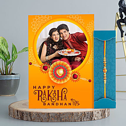 Raksha Bandhan Greeting Cards With Rakhi Online in India - FNP